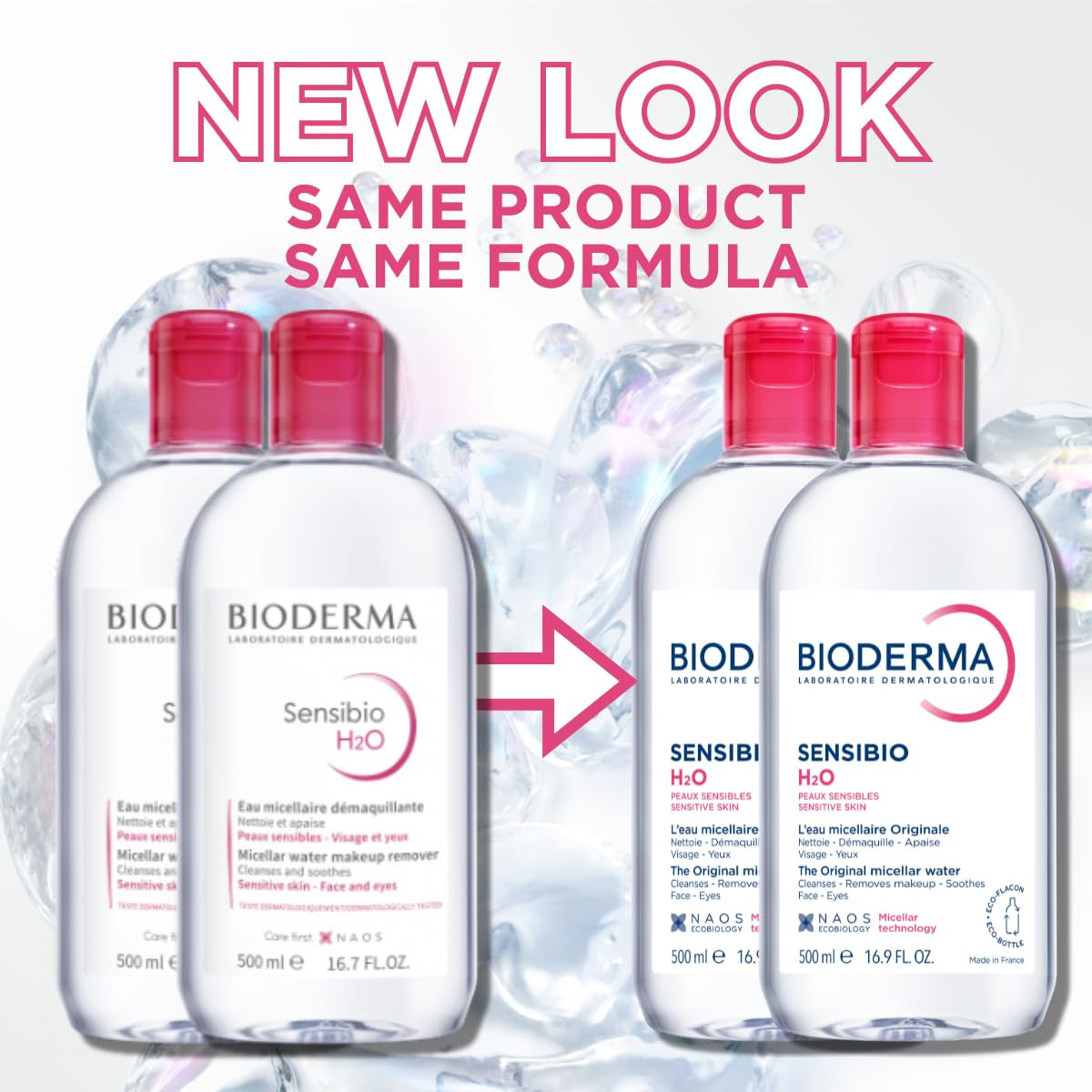 Bioderma Sensibio H2O Micellar Water Makeup Remover Cleanser Sensitive Skin